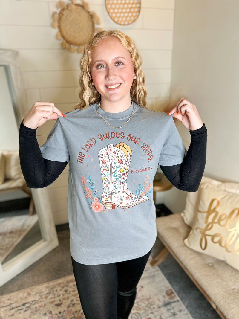 The Lord Guides Our Steps Tee
