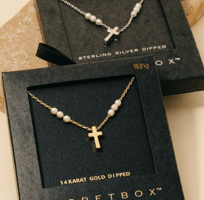 Cross & Pearl Necklace