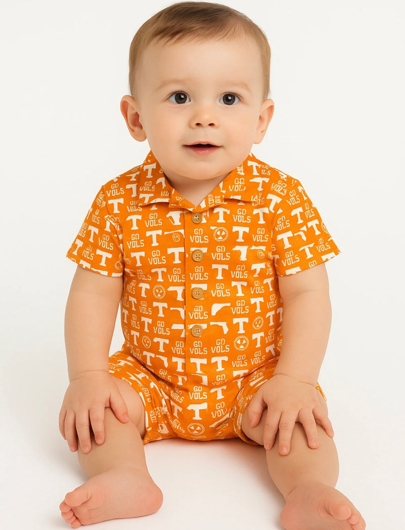 The Unisex Twill Button-Up Onesie