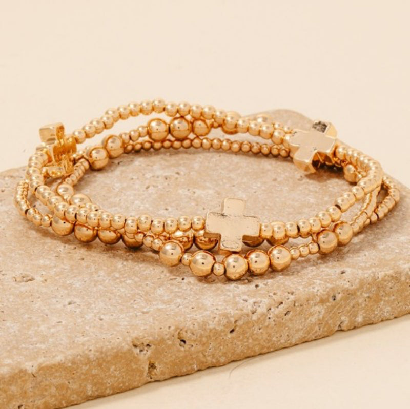 Mini Cross Charm Bracelets