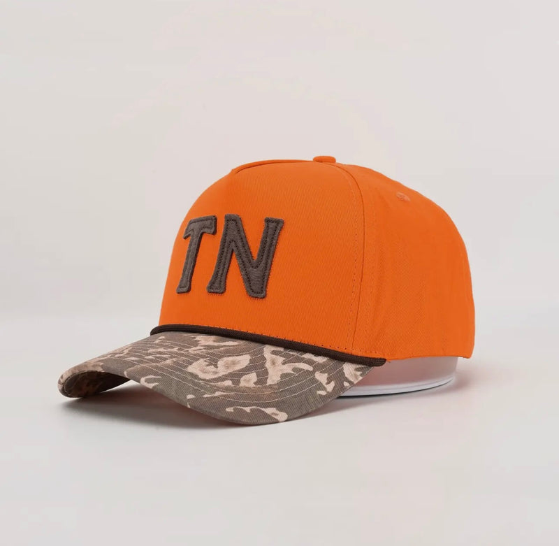 "TN Hat" in Holler Orange & Timber Camo