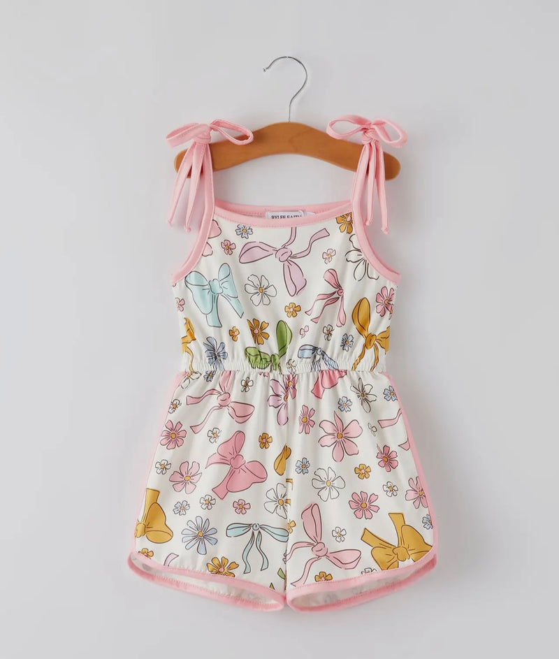 Girls Bow Romper