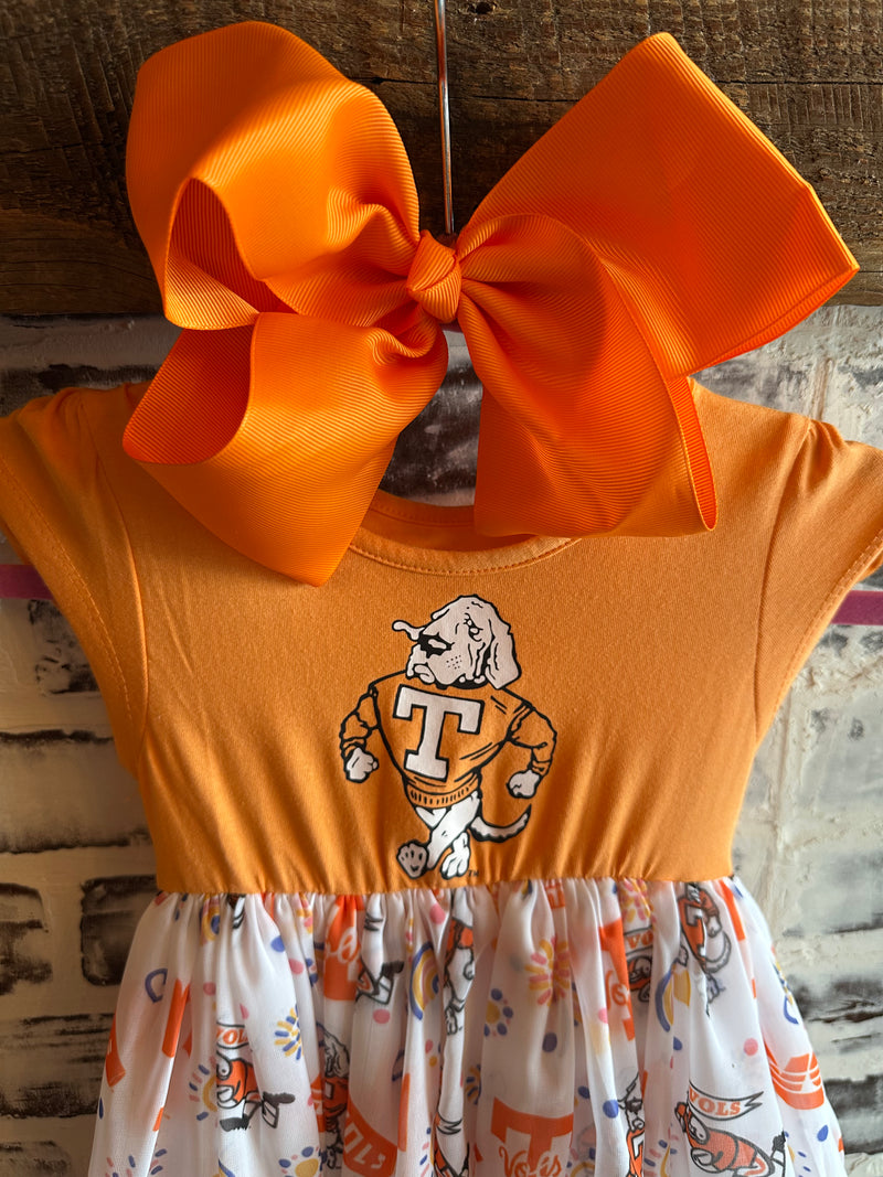 Orange 8" Hair Bow