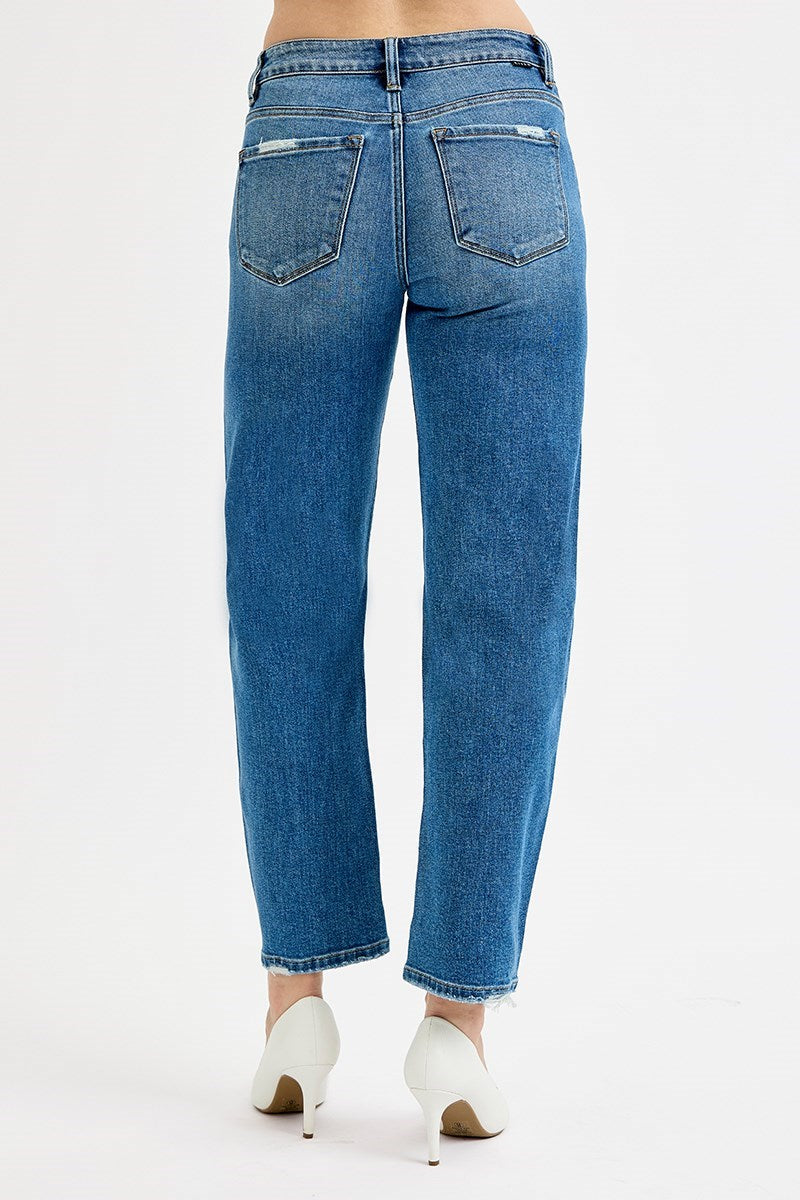 RISEN BRAND Slim Barrel Jeans