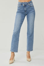 High Rise Crossover Jeans