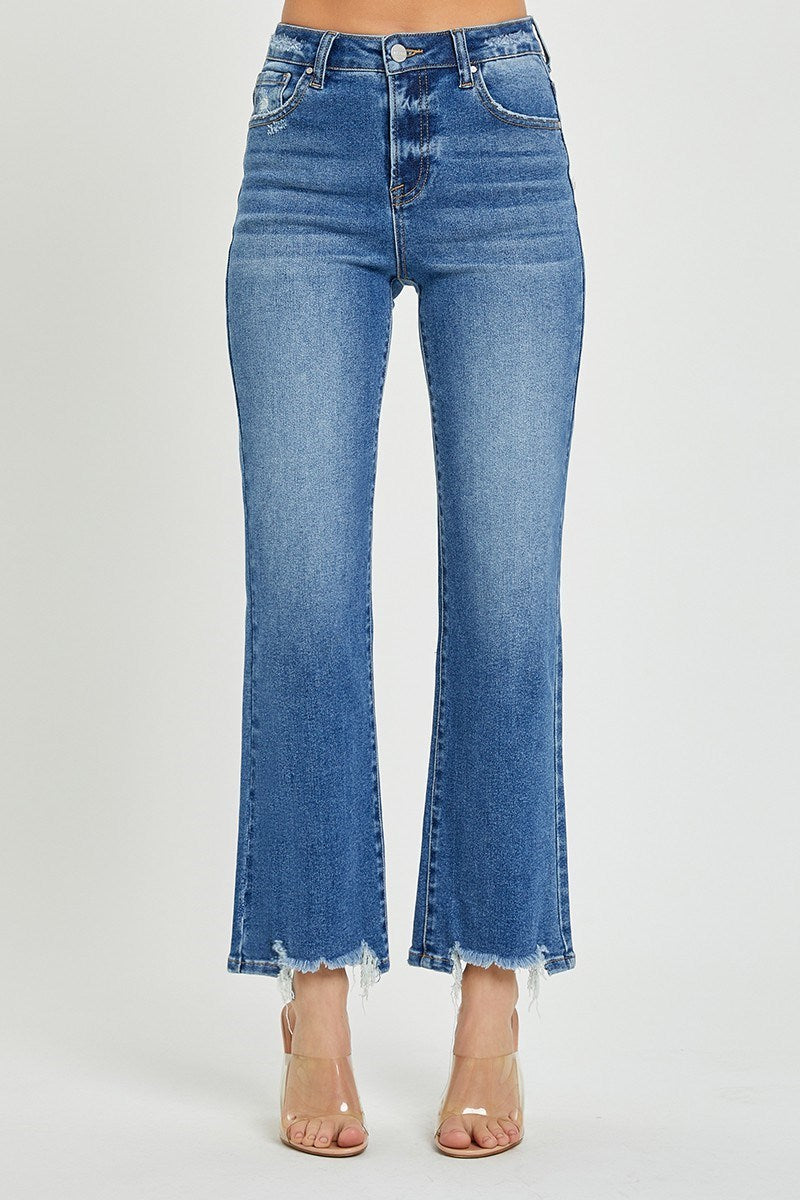 High Rise Relaxed Straight Jeans