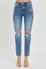 RISEN BRAND HR Distressed Skinny Jeans