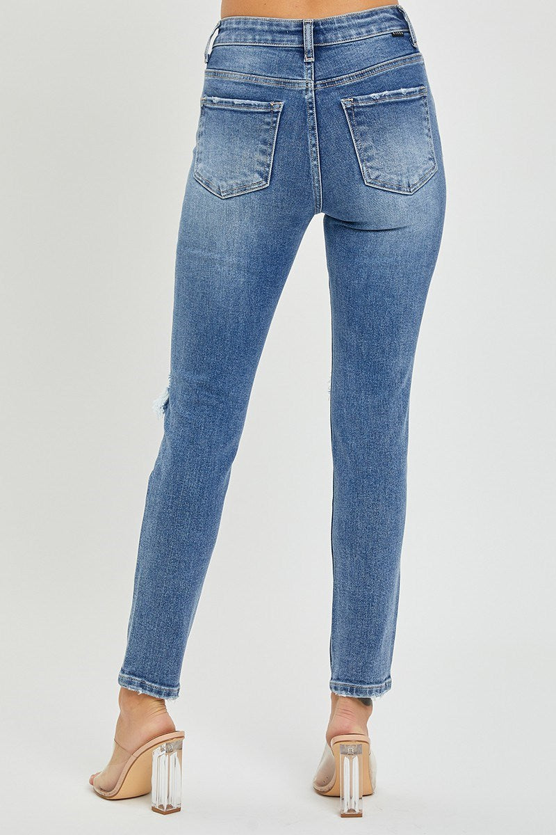 RISEN BRAND HR Distressed Skinny Jeans