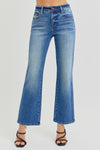 Risen Brand Ankle Straight Jeans