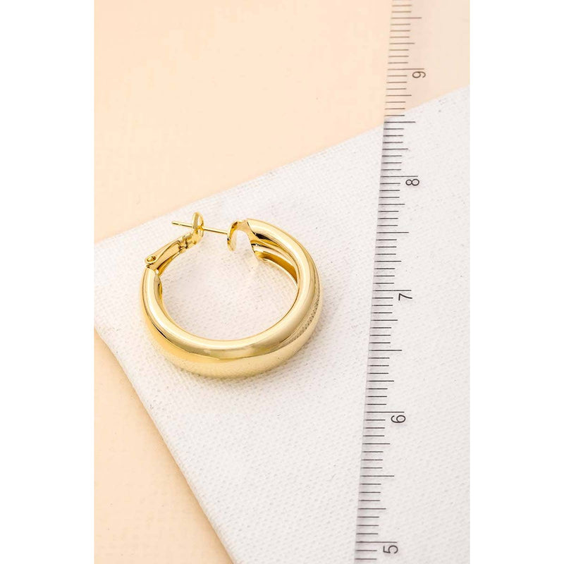 Hoop Latch Earrings