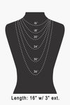 Long Oval Chain Link Necklace