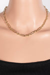 Long Oval Chain Link Necklace
