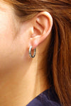 Paved Huggie Hoops