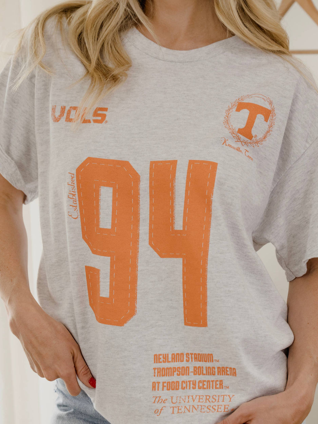 Tennessee Volunteers Crest Stamp Thrifted Tee
