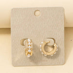 Pearl Row Hoops