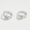 Knot Huggie Hoops