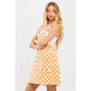 Game Day Checkered Overall Dress