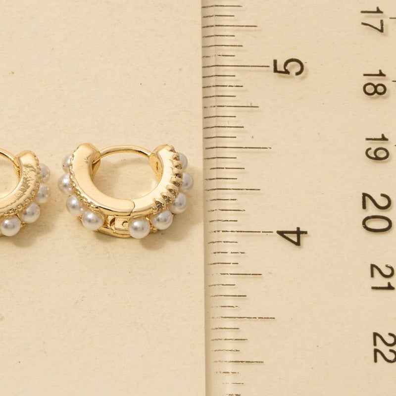 Pearl Row Hoops