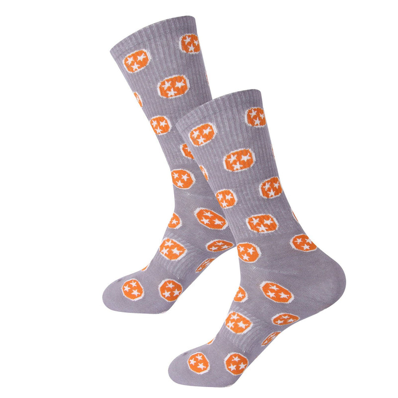 Tennessee Tri Star Ribbed Socks