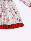 Ribbon Santa Girls Dress