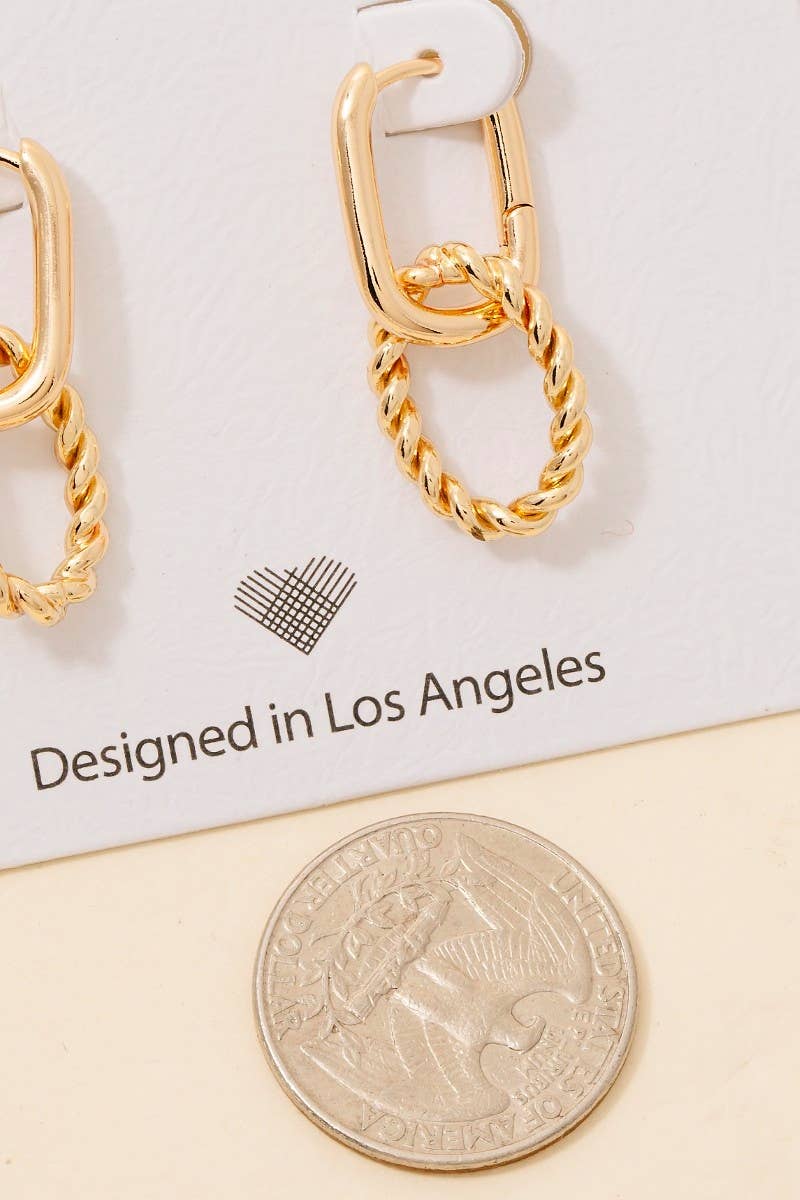 Braided Charm Earrings