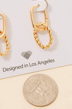 Braided Charm Earrings